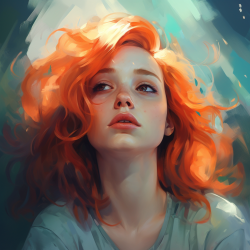 Journey of emotional healing, using expressive portraits and soothing color gradients.